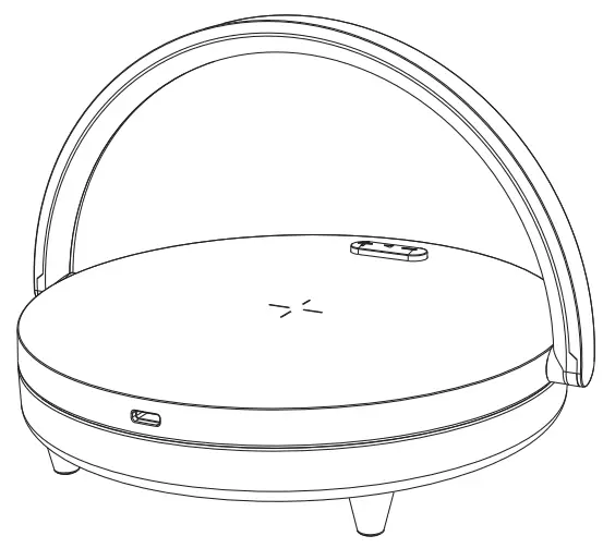 EZVALO Wireless Charger Music Lamp