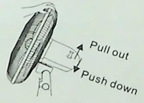 comfort CF-18W 18 Inch Stand Fan - OPERATE THE FAN