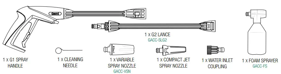 Gerni 3300 High Pressure Washer GPW-3300 -- ASSEMBLY
