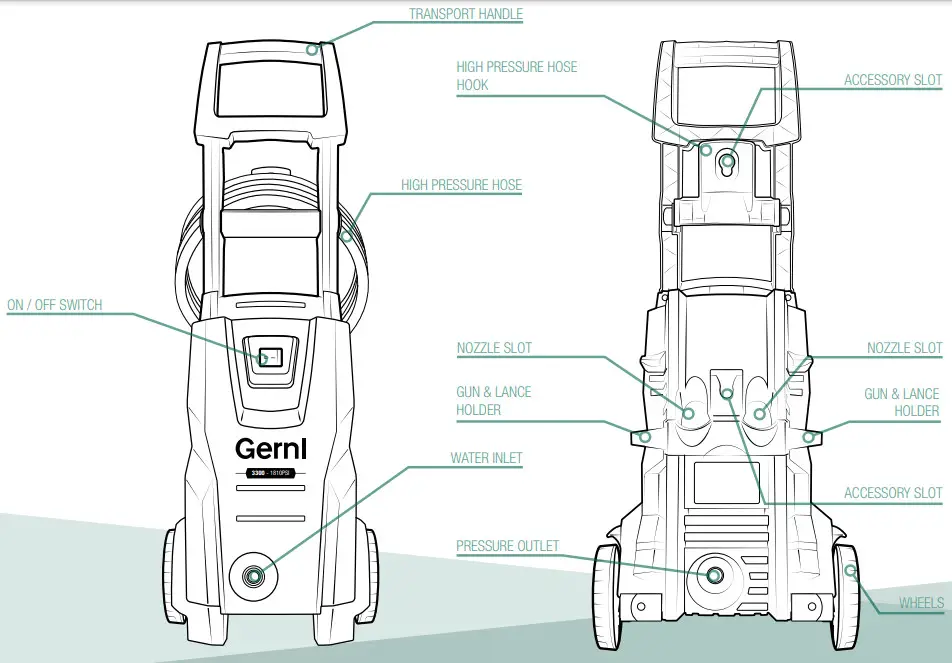 Gerni 3300 High Pressure Washer GPW-3300 -- GERNL9
