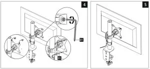 hama 118489 Fullmotion 66cm 26 Inch Monitor Arm - FIG5