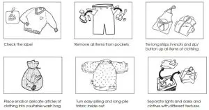 Euromaid ETL550FCW Top Load Washing Machine - Articles of washing that require attention.