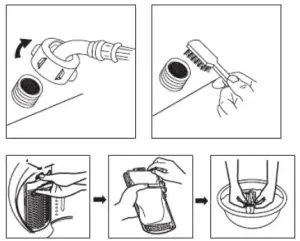 Euromaid ETL550FCW Top Load Washing Machine - Cleaning the filters
