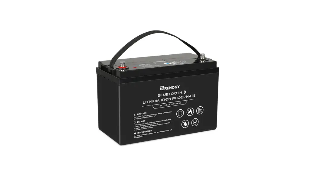 Renogy Rbt100lfp12-bt-us 12v 100ah Lithium Iron Phosphate Battery With Bluetooth User Manual