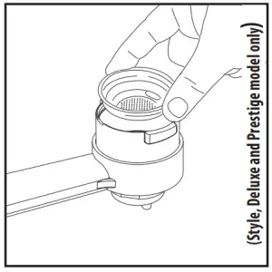 Insert the pod filter