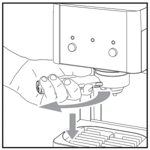 Remove the filter holder