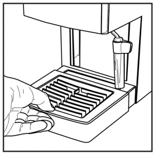 Empty and clean the drip