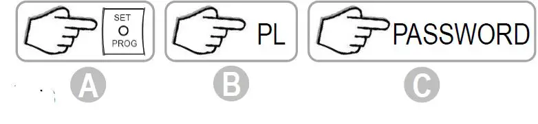 Technical menu and expertise settings