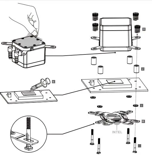 COUGAR AQUA 240 ARGB High Performance CPU Liquid Cooler fig3