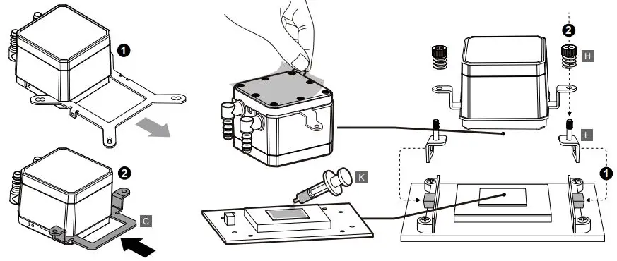 COUGAR AQUA 240 ARGB High Performance CPU Liquid Cooler fig5