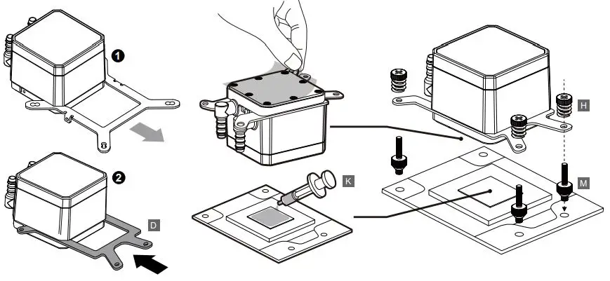 COUGAR AQUA 240 ARGB High Performance CPU Liquid Cooler fig6