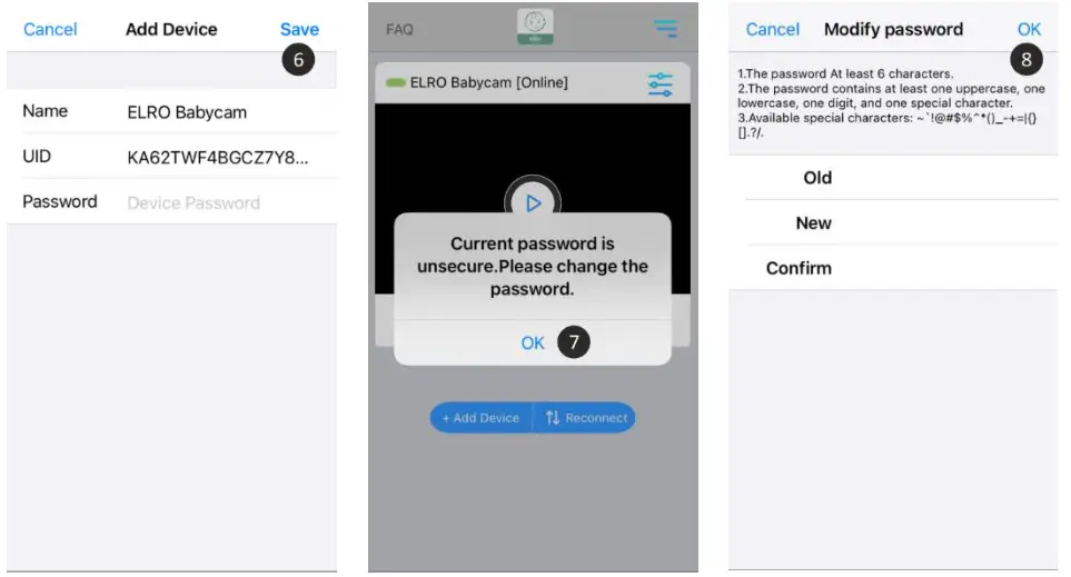 ELRO BC3000 Baby Monitor Royale XL Touch Screen- Comment 5