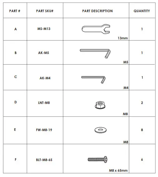 LIVING SPACES Pascal Drop Back Sofa Bed- PARTS AND HARDWARE 4