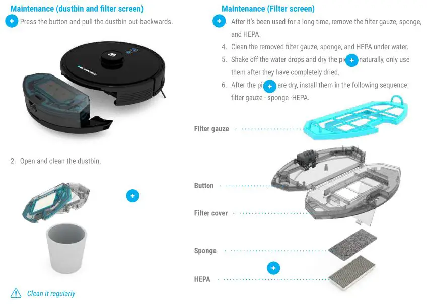 BLAUPUNKT BlueBot Xtreme - Dustbin