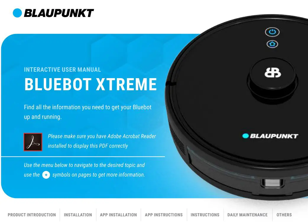 BLAUPUNKT BlueBot Xtreme User Manual