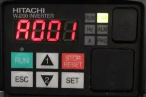 HITACHI WJ200 Drives 150HF - Speed Reference