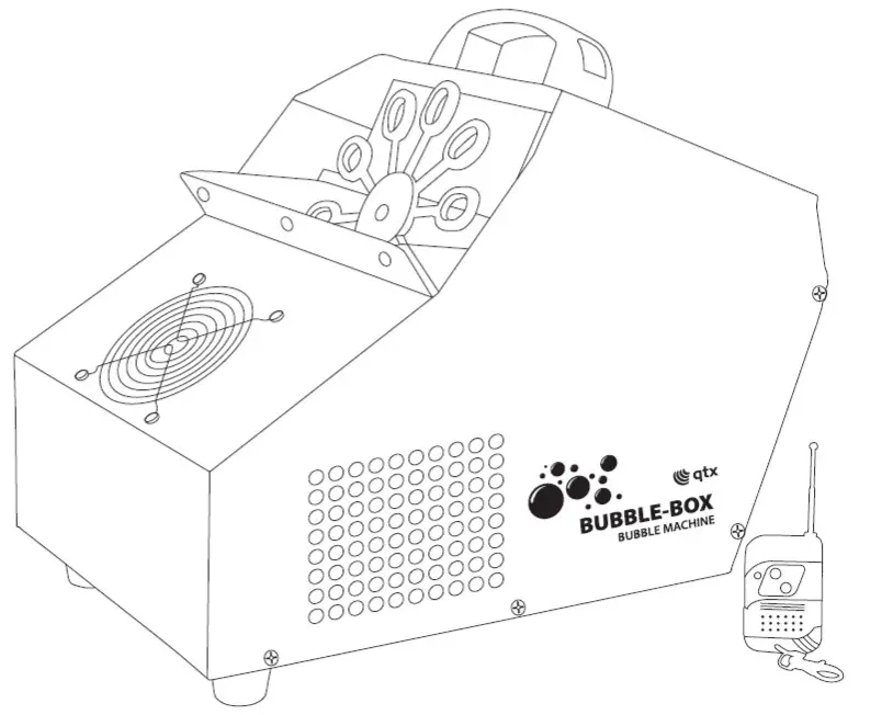 qtx 160.550UK Bubble Box Bubble Machine