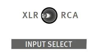 SPL Performer s1200 Stereo Power Amplifier - Input select