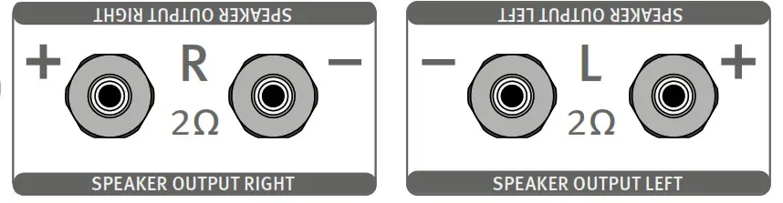 SPL Performer s1200 Stereo Power Amplifier - Speaker outputs