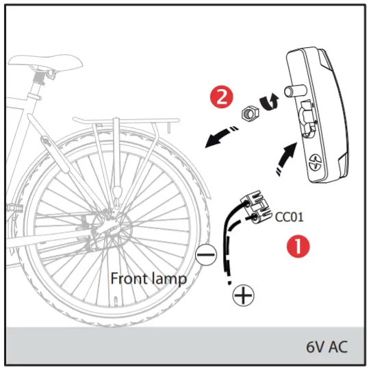 spanninga Plateo Dynamo Safe Stop Bicycle Lights - figure 1