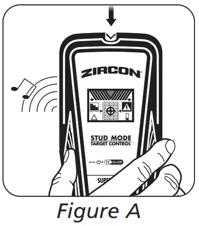ZIRCON SuperScan K1 Advanced Stud Finder- Figure A