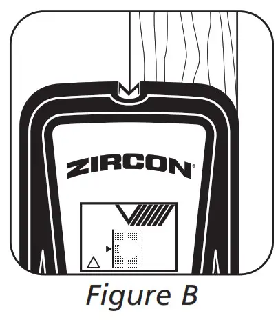 ZIRCON SuperScan K1 Advanced Stud Finder- Figure B