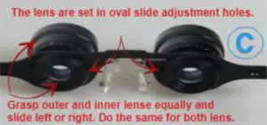 SPORTNOCULARS Puts Binoculars on Eyeglass Frames - How to Focus your Glasses 2