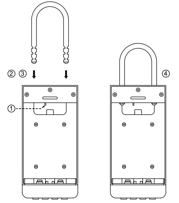 TACKLIFE K1 Smart Lock Box - Two methods of fixation 3