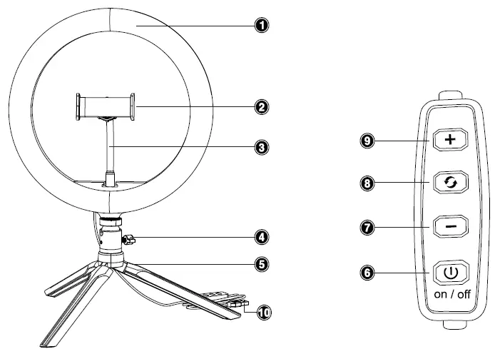 STREAMING STUDIO 372502 Desktop Ringlight FIG 1