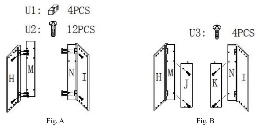 HOMCOM 40 in MDF Electric Fireplace with Mantel Freestanding Heater-Installation