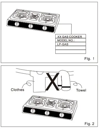 Ramtons RG537 Gas Cooker - Fig 1