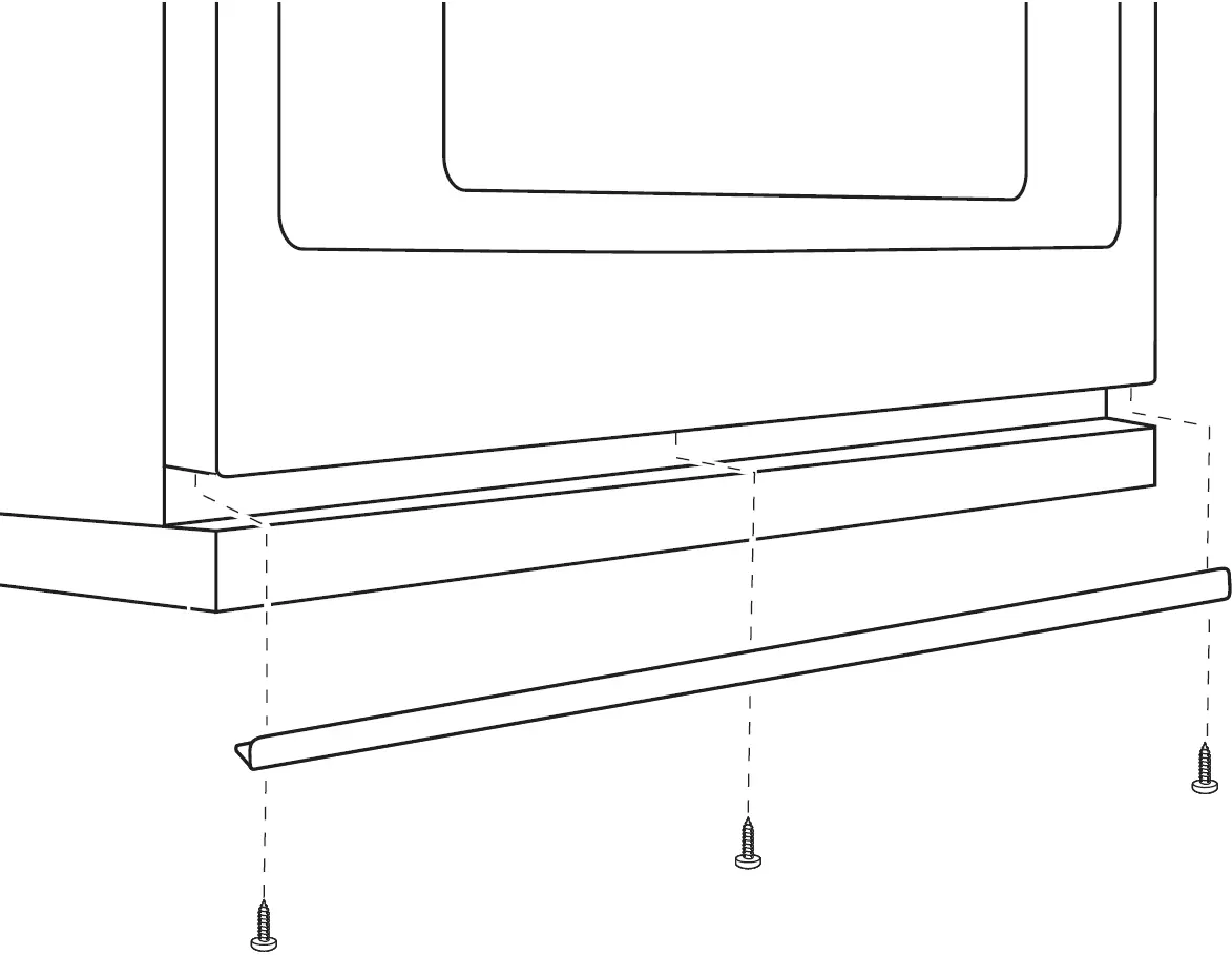 DOOR TRIM REMOVAL FOR ABOVE 36 INSTALLATION ONLY