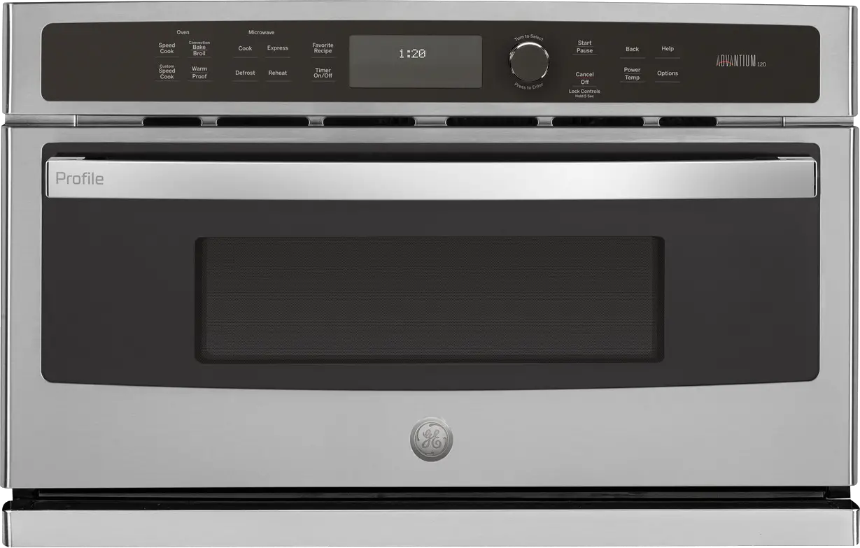 GE Appliances PSB9120 Advantium 120V Built-In SpeedCook and 120V Built-In Convection Ovens