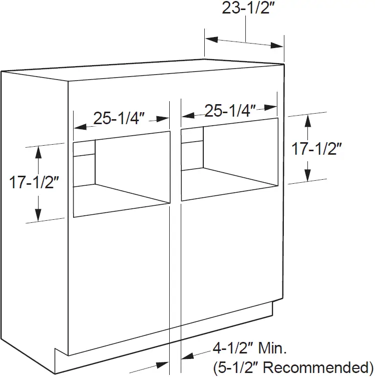 Installation beside another Built-in Speedcook Oven