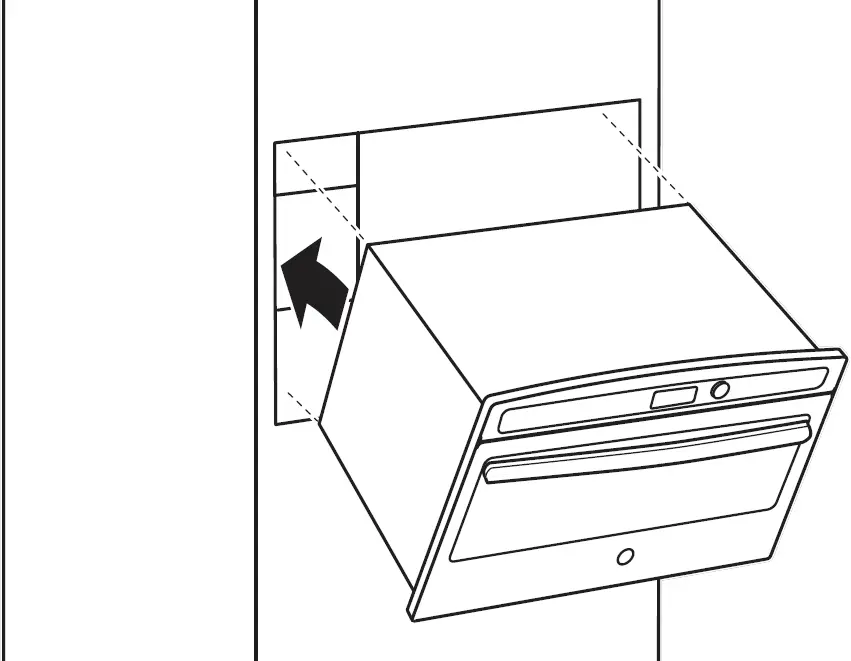 SLIDE THE OVEN INTO THE CUTOUT
