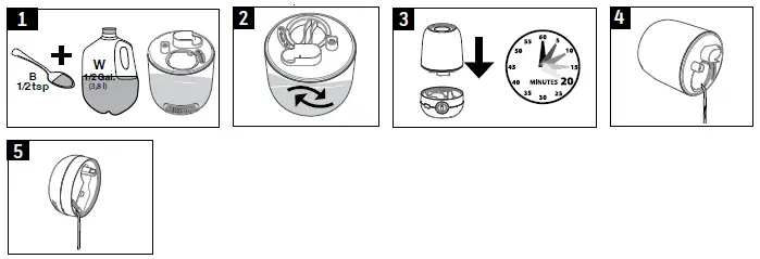 Honewell HUL525 Mini Mist Ultra Comfort Ultrasonic Cool Mist Humidifier 10