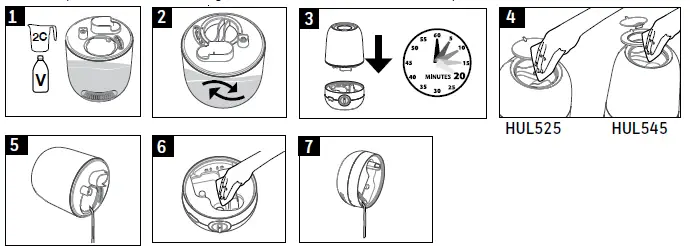 Honewell HUL525 Mini Mist Ultra Comfort Ultrasonic Cool Mist Humidifier 9