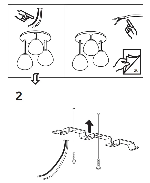 IKEA-DEJSA-Ceiling-Lamp-with-3-Lights-5