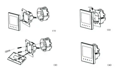 BEOK TGT70 WiFi Fan Coil Thermostat Instruction Manual - Installation Instruction