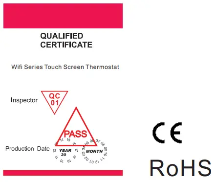 BEOK TGT70 WiFi Fan Coil Thermostat Instruction Manual - Our Service