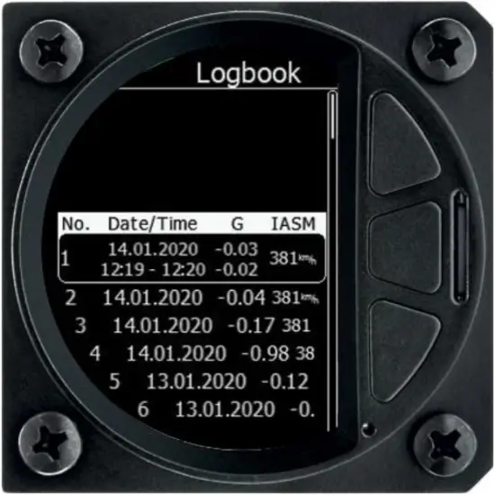lx-nav LX G-meter - Logbook