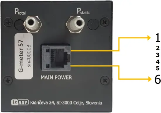 lx-nav LX G-meter - Pinout 1