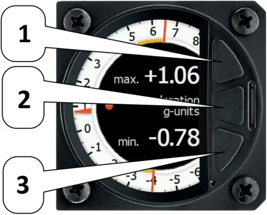 lx-nav LX G-meter - Push Button