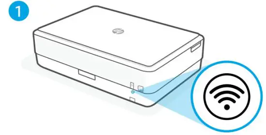 hp ENVY 6000e All in One Series Printe - Pulsing green