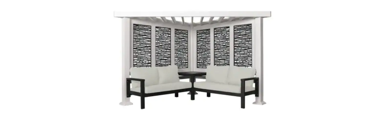 Backyard Discovery Ridgedale 8 Ft. X 8 Ft. White Steel Modern Cabana Pergola Owner's Manual