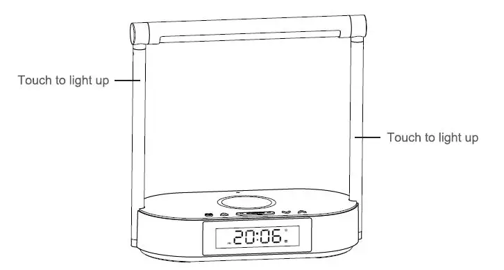 Shenzhen-Feihe-Electronics-A15B-Bedside-Lamp-with-Wireless-Charger-fig-1