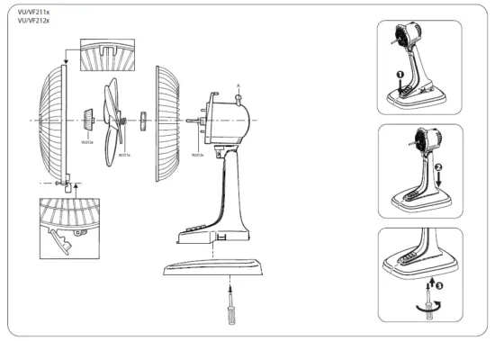 Rowenta VU VF211x Freestanding Fan 2