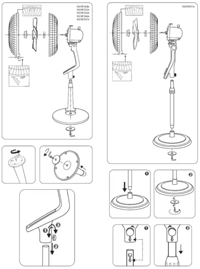 Rowenta VU VF211x Freestanding Fan 3