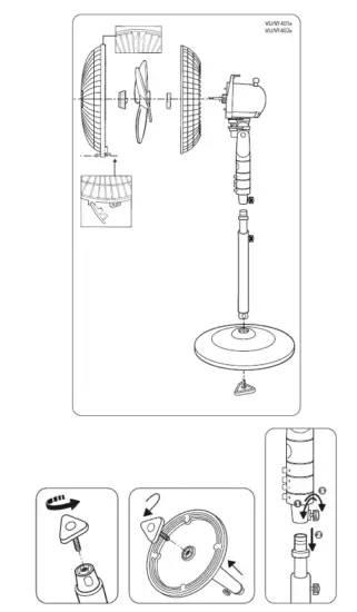 Rowenta VU VF211x Freestanding Fan 4
