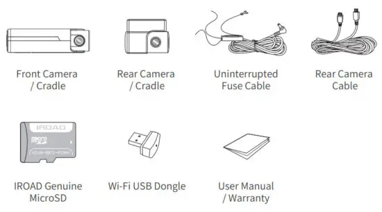 IROAD X11 Front Rear QHD 2K Dash Camera - figure 1